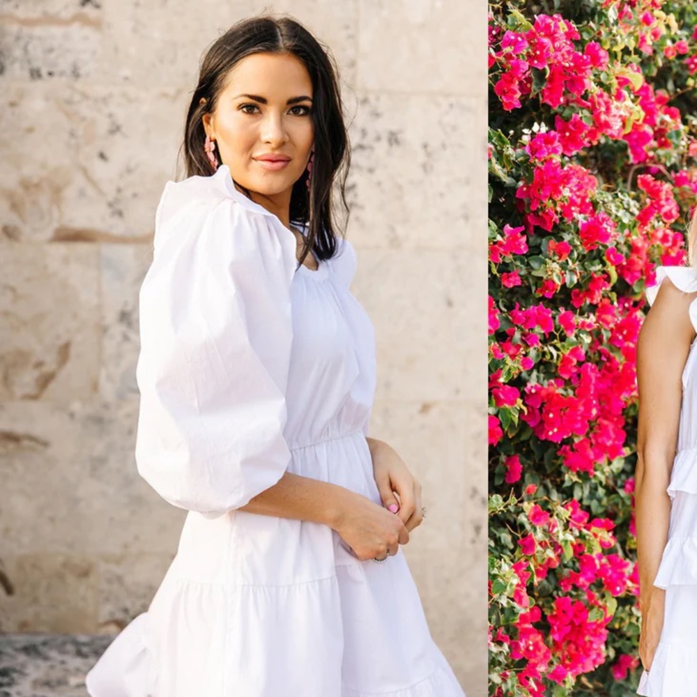 NEW Rachel Parcell white cotton dress